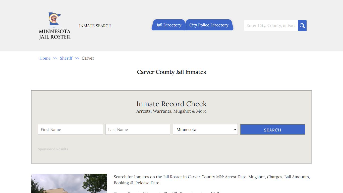 Carver County Jail Inmates | Jail Roster Search - Minnesota Jail Roster