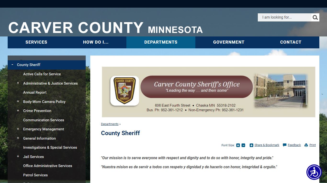 County Sheriff | Carver County, MN